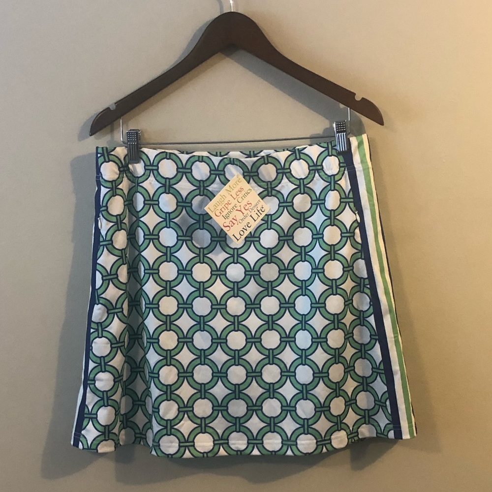 Gretchen Scott Designs Jersey Skort - Green/Royal